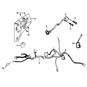 CDI - Cablaggio - Blocchetto di accensione Sym Mio