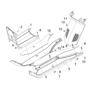 Pedana - Poggiapiedi Piaggio NRG Power 50 2 tempi LC Euro 4