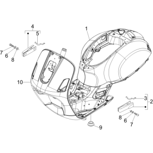 Telaio Vespa GTS 250 ie 2005-2009 (con ABS) nero 94