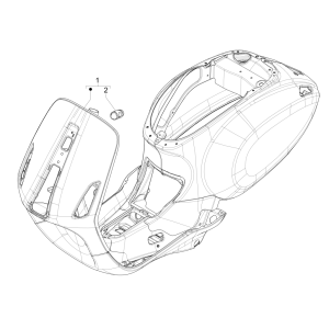 Telaio/ Telaio Vespa Sprint 4 tempi 3V (iniezione euro4 IGET) Giallo opaco 974/A