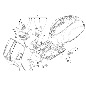 Telaio Vespa GTS 125 IE ABS Euro 5 2021
