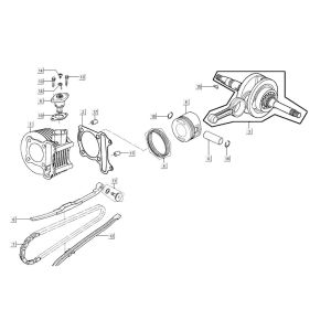 Cilindro - Albero motore Agility CITY 16 125