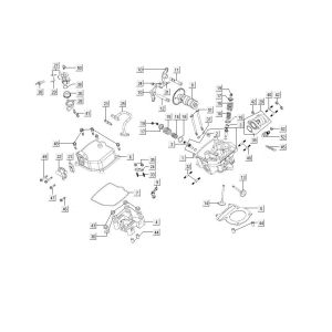 Testa cilindro - Albero a camme Kymco MXU 300