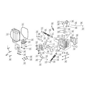 Testa cilindro - Albero a camme - SLS Kymco Agility Fat 12' 4 tempi nero