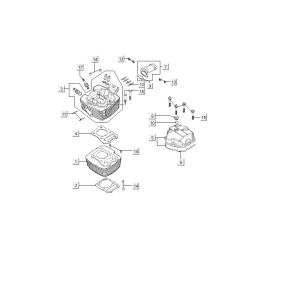 Testa cilindro Kymco MXU 150