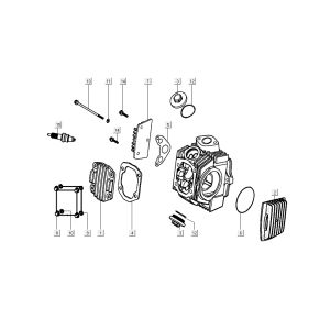 Testa cilindro Kymco K-Pipe 4 tempi Gloss Black