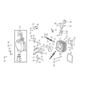 Testa cilindrica Agility 16+ 125 Argento metallizzato opaco