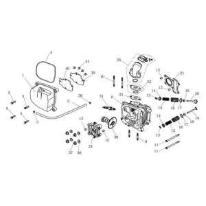 Testa cilindro China Ape 50 marrone