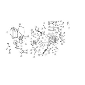 Testa cilindro Kymco Carry 4 tempi nera