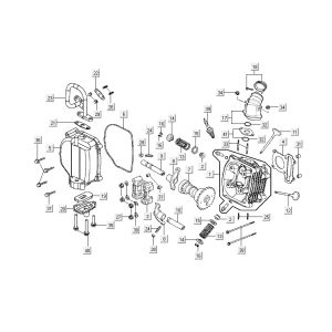 Testa cilindro Kymco New Dink 4 tempi bianca