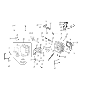 Testa cilindro Kymco People S 50i Euro 4 Blue