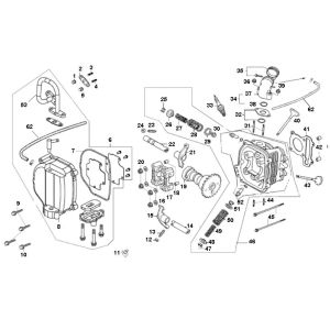 Testa cilindro Znen ZN50QT-11 4 tempi