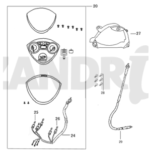 Contachilometri - Cockpit - Cavo contachilometri BTC Riva Sport bronze