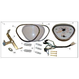 Contachilometri - Cockpit - Cavo tachimetro China GT blu