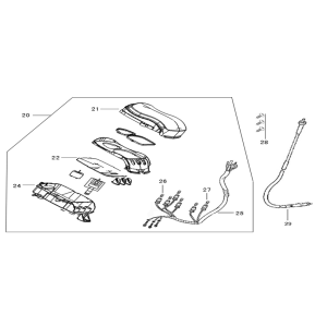 Contachilometri - Cabina di guida - Cavo contachilometri Neco Lola cream terra