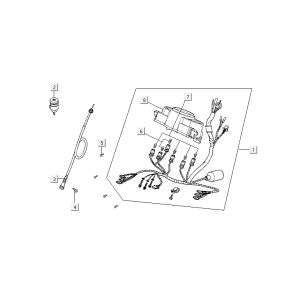 Contachilometri - Cockpit - Cavo tachimetro Kymco Agility Fat 12' 4 tempi speciale bianco