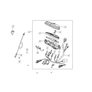 Contachilometri - Cockpit Kymco Like TT 4 tempi nero lucido 2015 2015