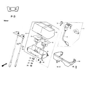 Contachilometri - Cabina di guida Honda MB80