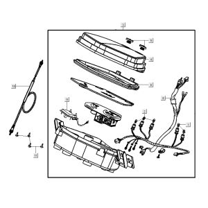 Contachilometri - Cockpit Kymco Super8 Street 50 4 tempi blu