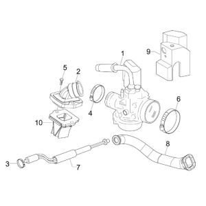 Carburatore Vespa LX 50 2 tempi AC