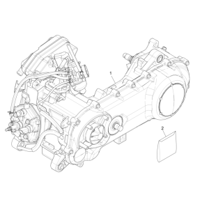 Blocco motore completo Piaggio NRG Power 50 2 tempi LC Euro 4