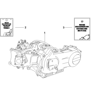 Blocco motore completo Vespa GTS 250 ie 2005-2009 (con ABS)