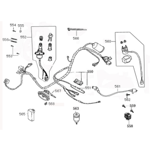 Blocchetto di accensione - Cablaggio Edwards Tomorrow Maple V50-3 arancione