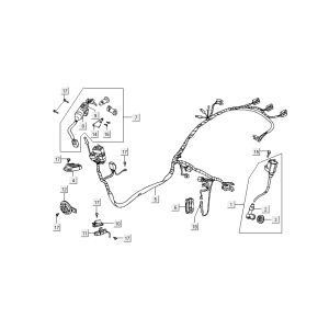 Blocchetto di accensione - Cablaggio Kymco DJ 2-stroke Silver