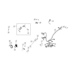 Blocchetto di accensione - Cablaggio Kymco Like TT 4 tempi nero lucido 2015