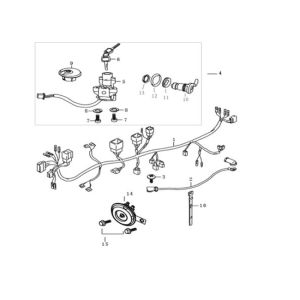 Blocchetto di accensione AGM Caferacer