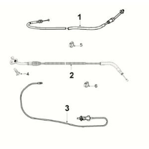 Controls and cables Peugeot Django 125 EFI E5 2021-2022