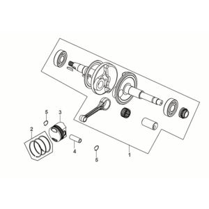 Albero motore Sym Fiddle IV 50 Euro 5