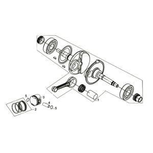 Crank shaft Sym Symphony ST 125i LC E5