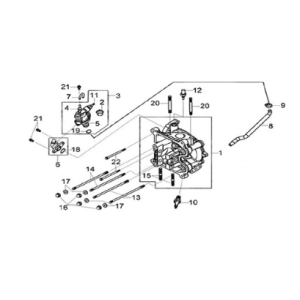 Cylinder head Sym Joymax Z 125 E4