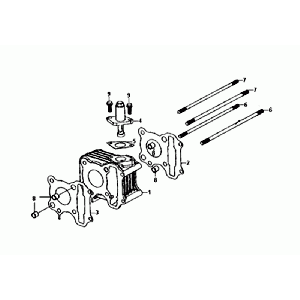 Cilindro Sym Orbit II Euro 4 Grigio Opaco