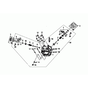 Testata cilindrica Sym Orbit II Euro 4 grigia opaca