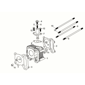 Cilindro Sym Orbit III 50 E5