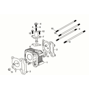 Cilindro Sym X-Pro 50 E5