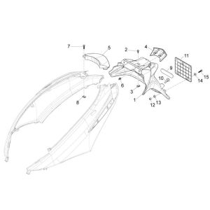 Parabrezza moto Piaggio New Fly 4 tempi 2V blu mezzanotte 222