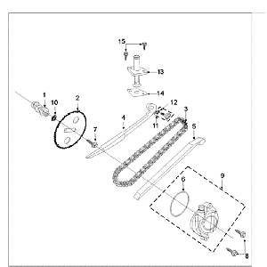 Catena di distribuzione - Guidacatena Peugeot Tweet vecchio nero opaco