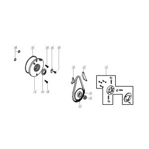 Catena di distribuzione - Guidacatena Kymco K-Pipe 4 tempi nero lucido