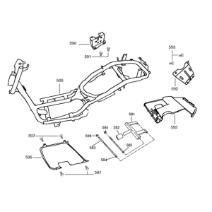 Parti varie AGM VX50S pantone blue