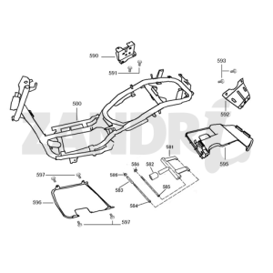 Varie parti blu pantone BTC Riva Sport