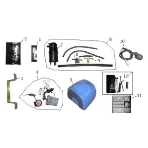 Parti varie: Neco Borsalino blu crema metallizzato