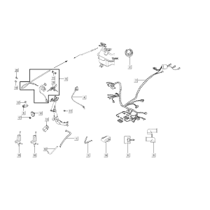 Cablaggio elettrico Kymco Agility FR 12' 4 tempi Euro 4 bianco