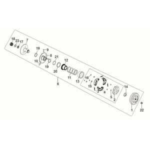 Frizione - Scatola frizione Sym Fiddle IV 50 Euro 5