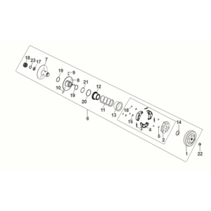 Gruppo puleggia motorizzata Sym Orbit III 50 E5
