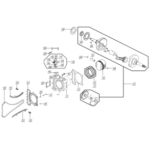 Cilindro - Albero motore Kymco Xciting 500R EVO