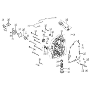 Carter - Dipstick - Filtro olio Kymco New Downtown 125i ABS