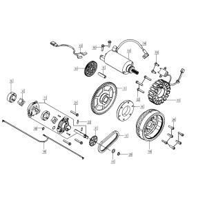 Motorino di avviamento - Pompa olio - Accensione - Statore - Volano Kymco AK550i